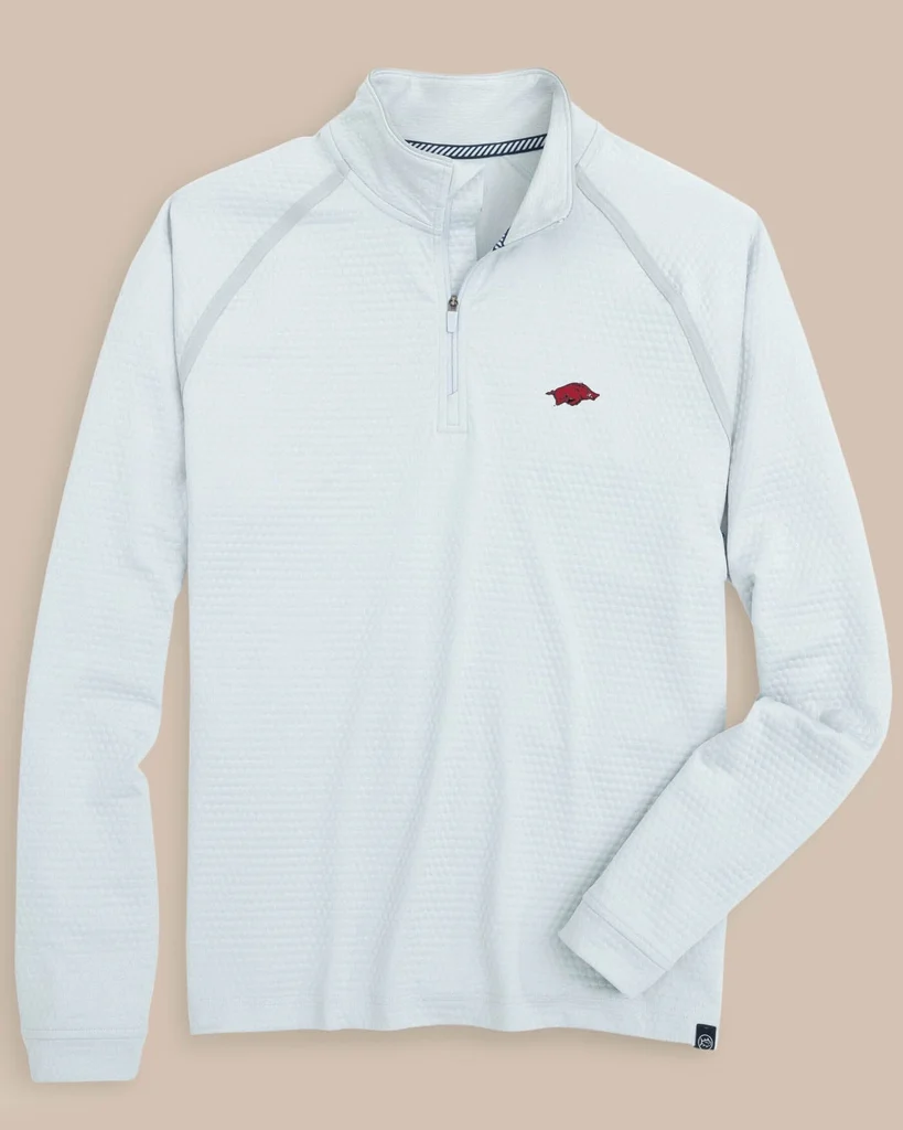 Clean Arkansas Razorbacks Scuttle Heather Quarter Zip Verified