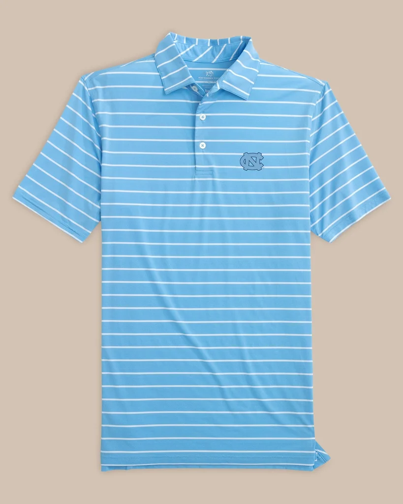Prestigious UNC Tar Heels brrr°®-eeze Desmond Stripe Polo Traditional