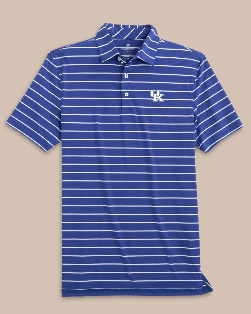 Efficient Kentucky Wildcats brrr°®-eeze Desmond Stripe Polo Casual