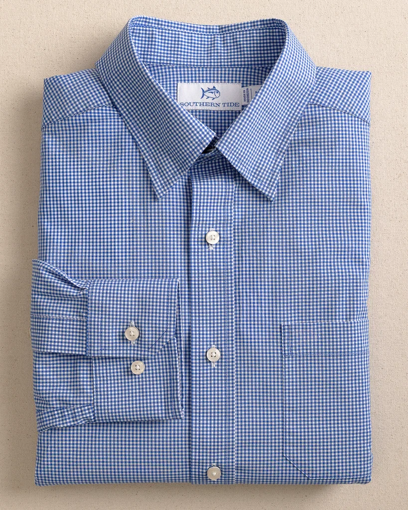 Practical Charleston Parkwood Micro-Gingham Sport Shirt Consistent
