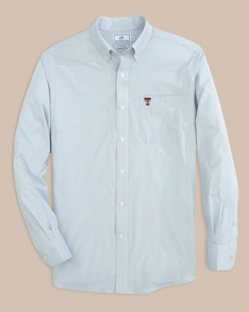 Convenient Texas Tech Red Raiders Gingham Button Down Shirt Classic