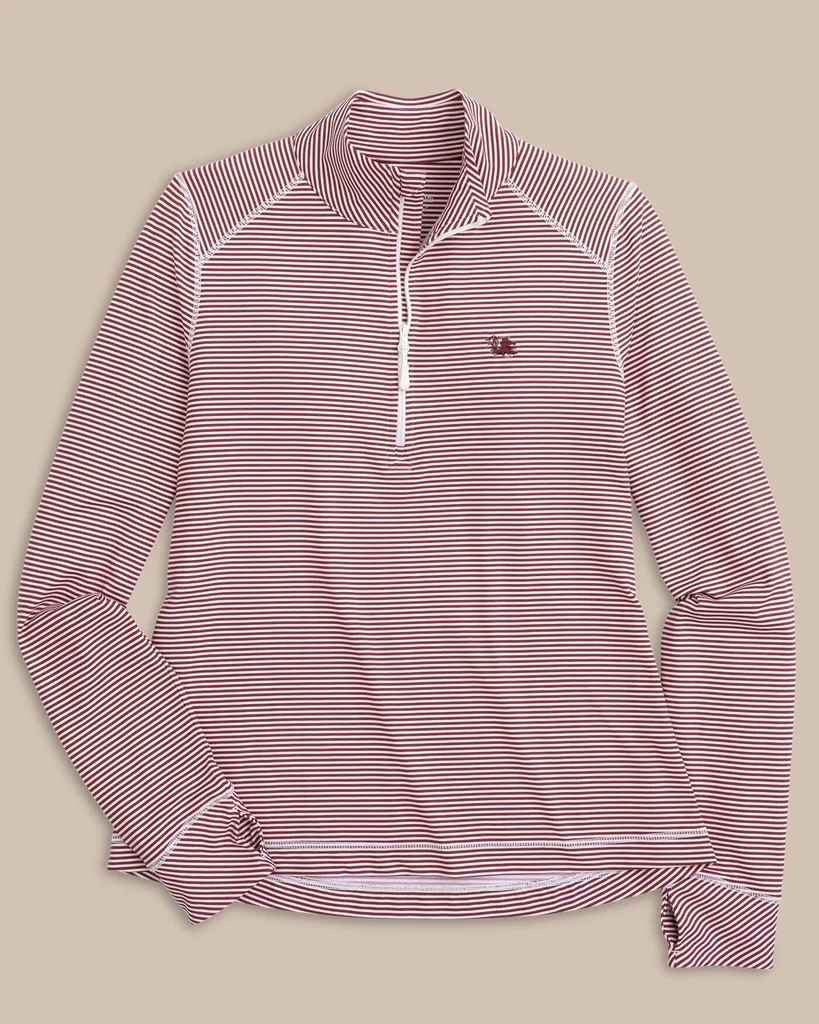 Exclusive USC Gamecocks Women’s Striped Runaround Quarter Zip High-Performance