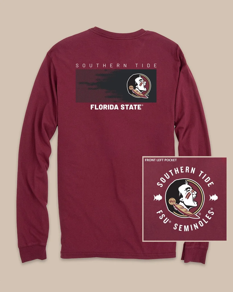 Excellent FSU Seminoles Gameday Hexagon Gradient T-Shirt Healthy