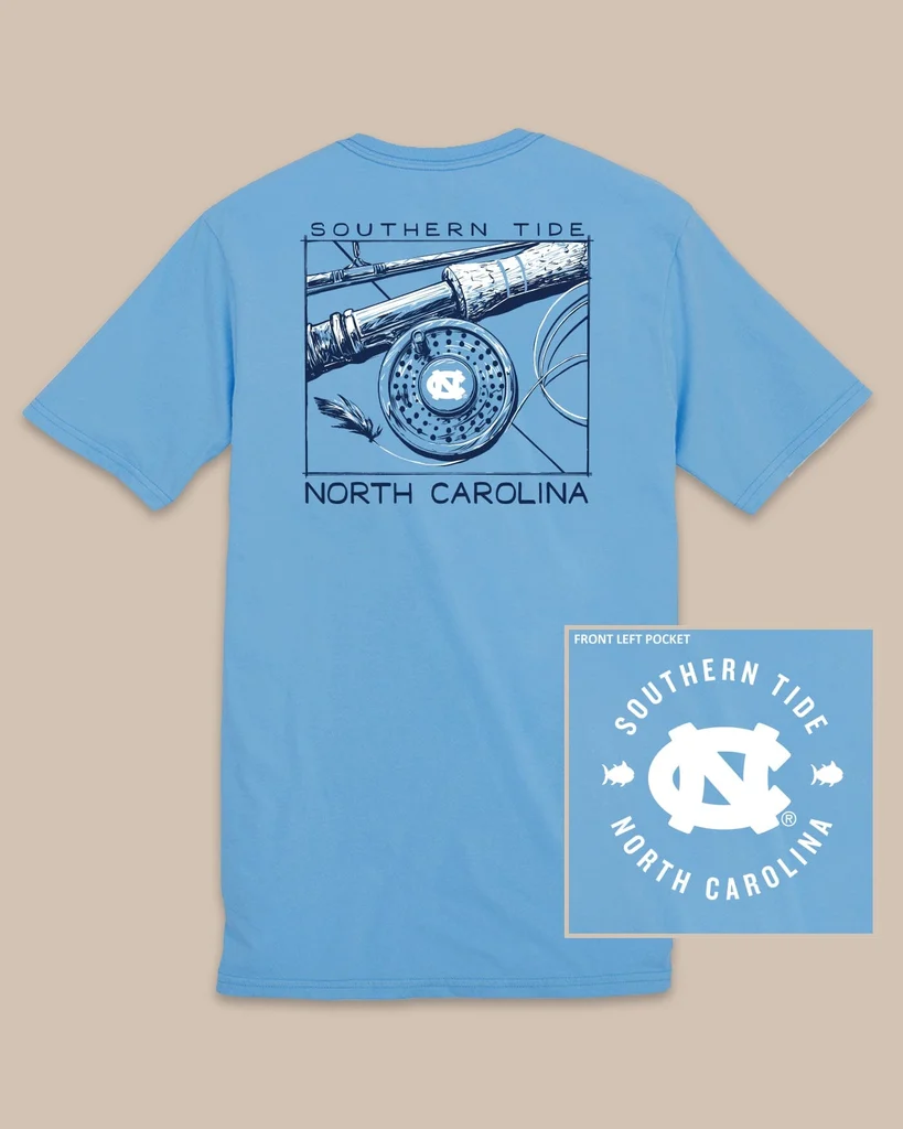 Optimized UNC Tar Heels Gameday Fly Reel T-Shirt Convenient