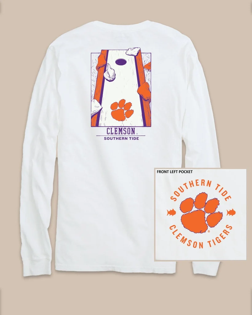 Professional Clemson Tigers Gameday Cornhole Board T-Shirt Elegant
