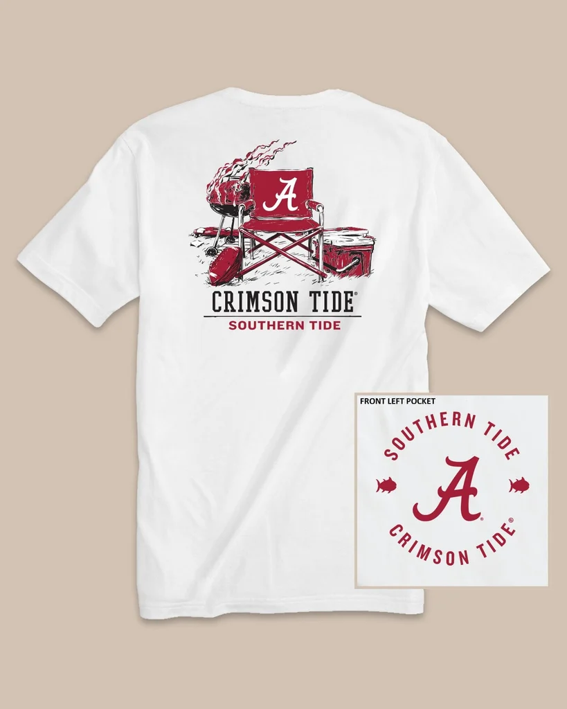 Outstanding Alabama Crimson Tide Gameday BBQ Tailgate T-Shirt Prestigious