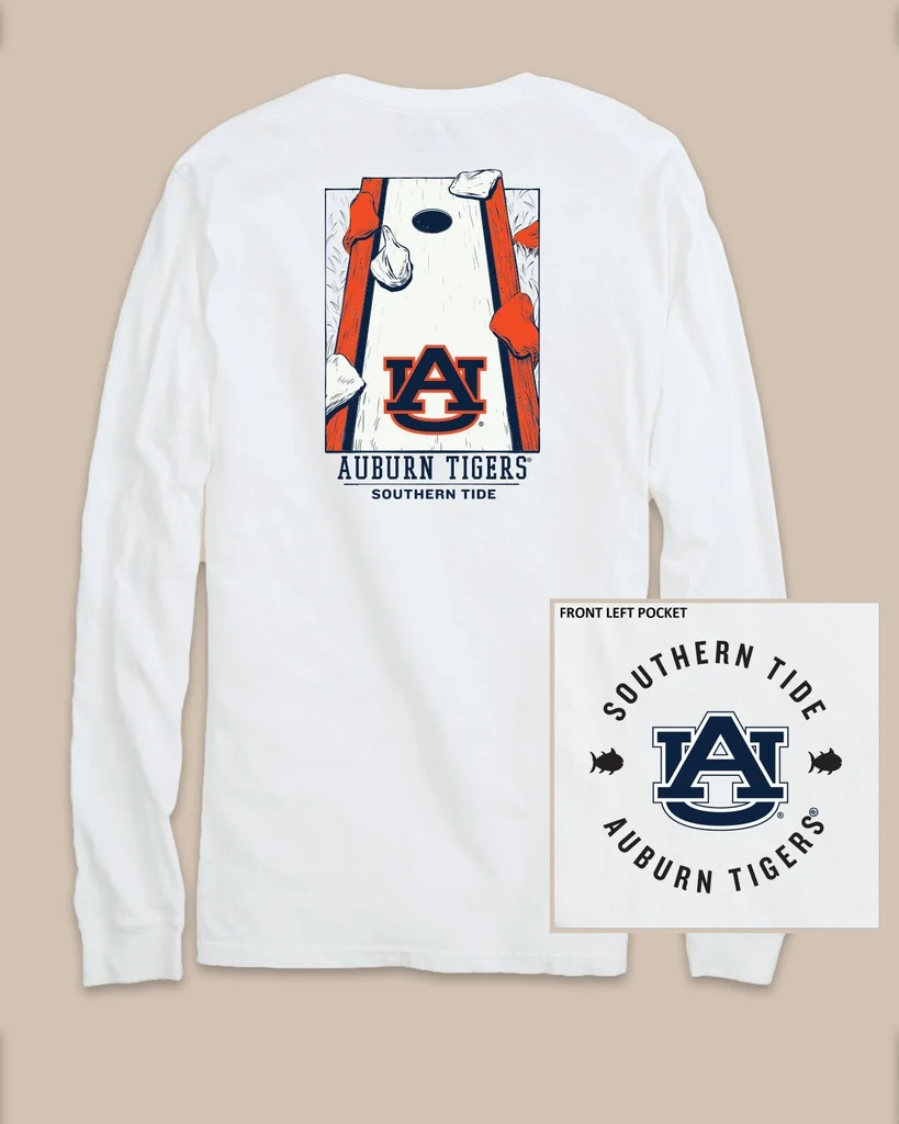 Natural Auburn Tigers Gameday Cornhole Board T-Shirt Easy-to-Use