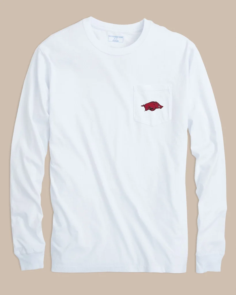 Artisan Arkansas Razorbacks Gameday Embroidered Long Sleeve T-Shirt Green