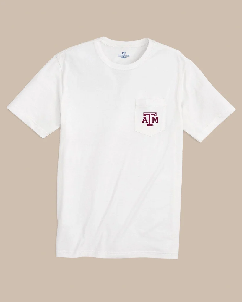 Original Texas A M Aggies Gameday Embroidered Short Sleeve T-Shirt Fine Crafted