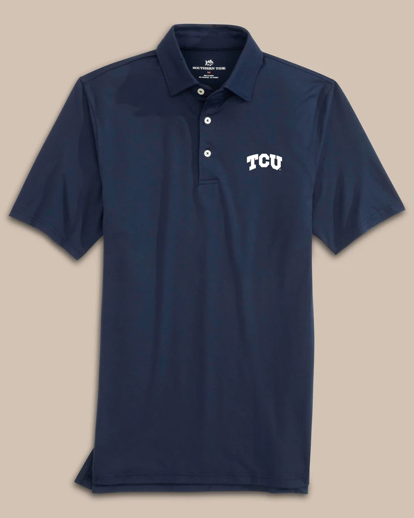 Solid TCU Horned Frogs Ryder Polo Shirt Eco-Friendly