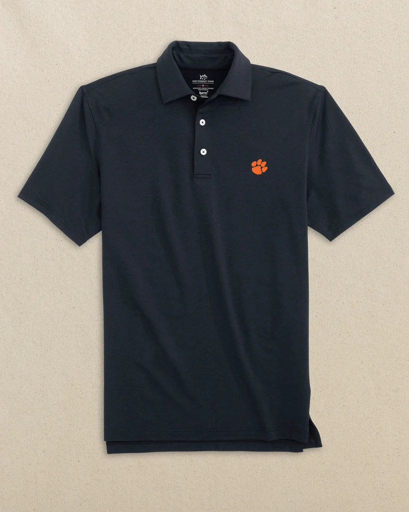 Recyclable Clemson Tigers brrr°®-eeze Heather Performance Polo Organic