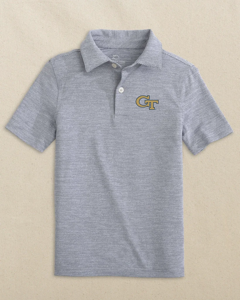 Excellent Georgia Tech Boys Driver Spacedye Polo Shirt First-Class