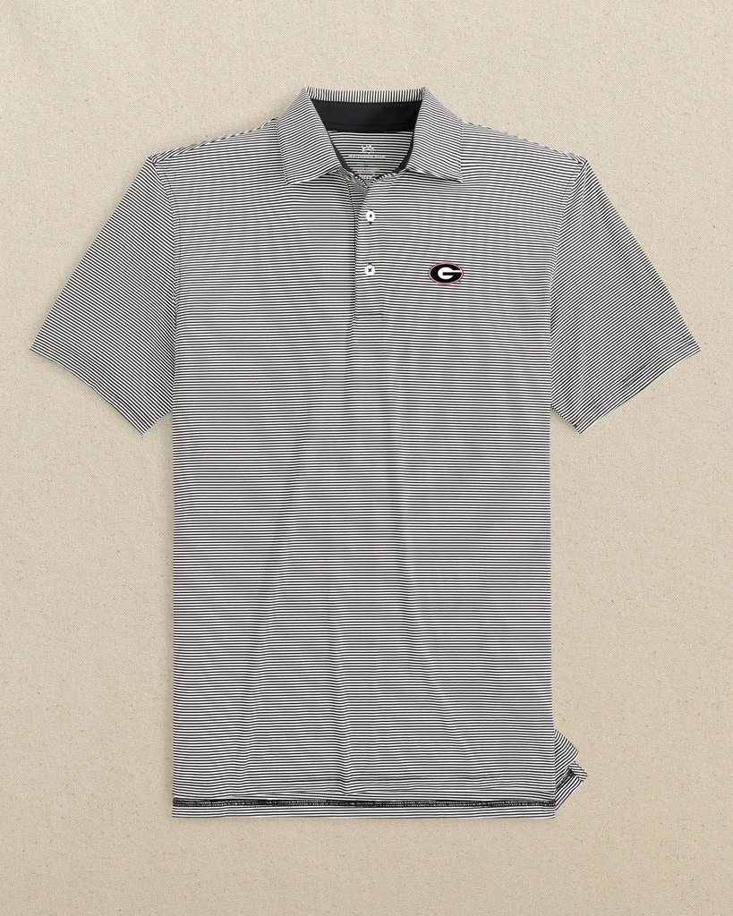Secure Georgia Bulldogs Oval G brrr°®-eeze Meadowbrook Stripe Polo Durable