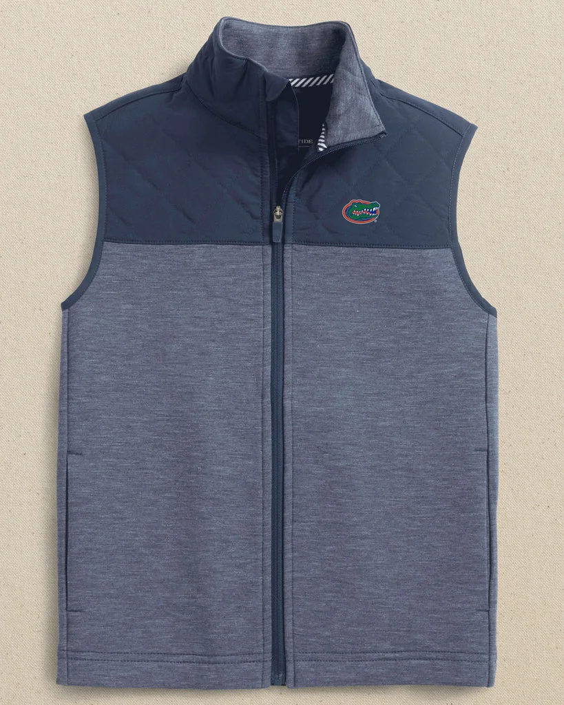 Contemporary Florida Gators Boys Waterfront Quilted Vest Pure
