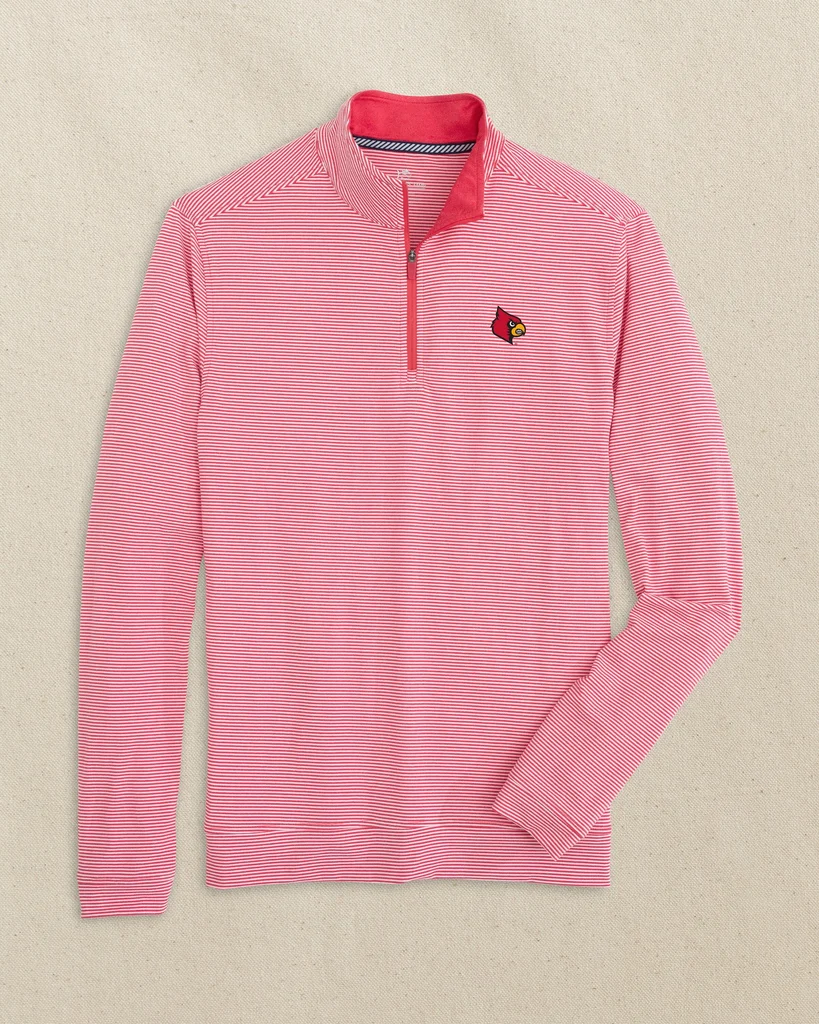 Dependable Louisville Cardinals Cruiser Micro-Stripe Quarter Zip Specialty