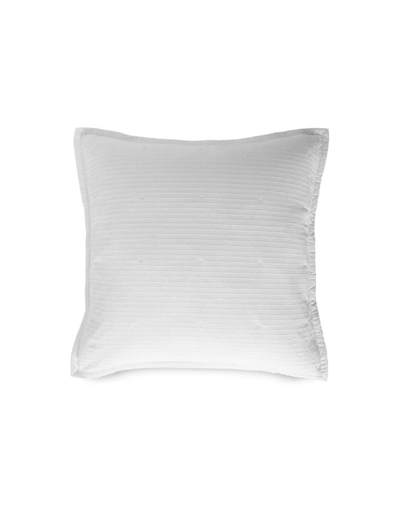 Secure Ocean Isle White Euro Sham Contemporary