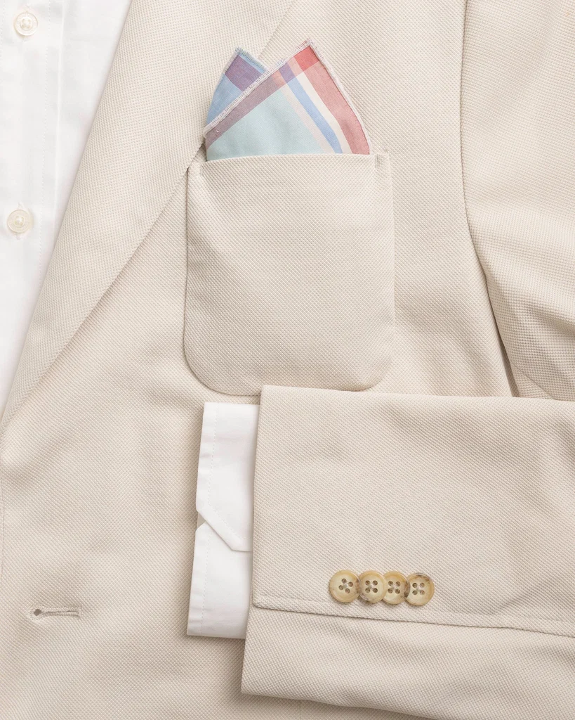 Premium High Cotton Madras Pocket Square Versatile