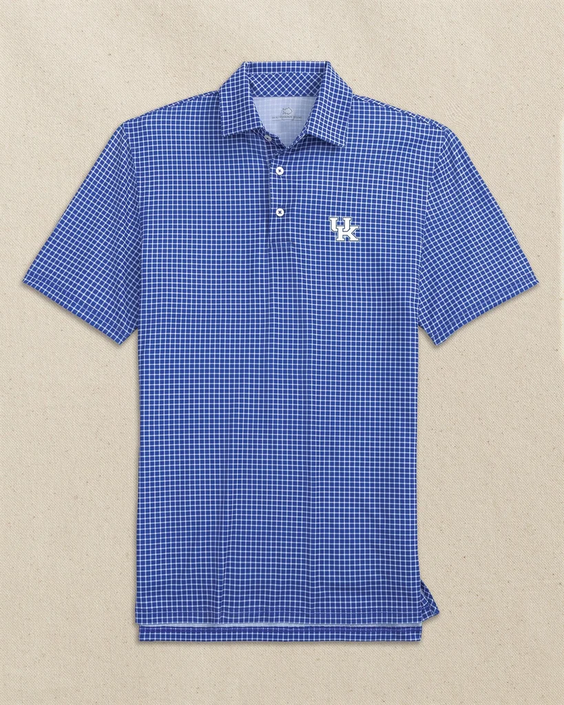 Eco-Friendly Kentucky Wildcats Driver Dunes Edge Plaid Polo Easy-to-Use