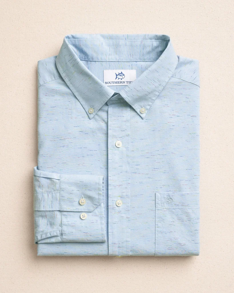 World-Class Ocean Mist Slub Sport Shirt Responsible