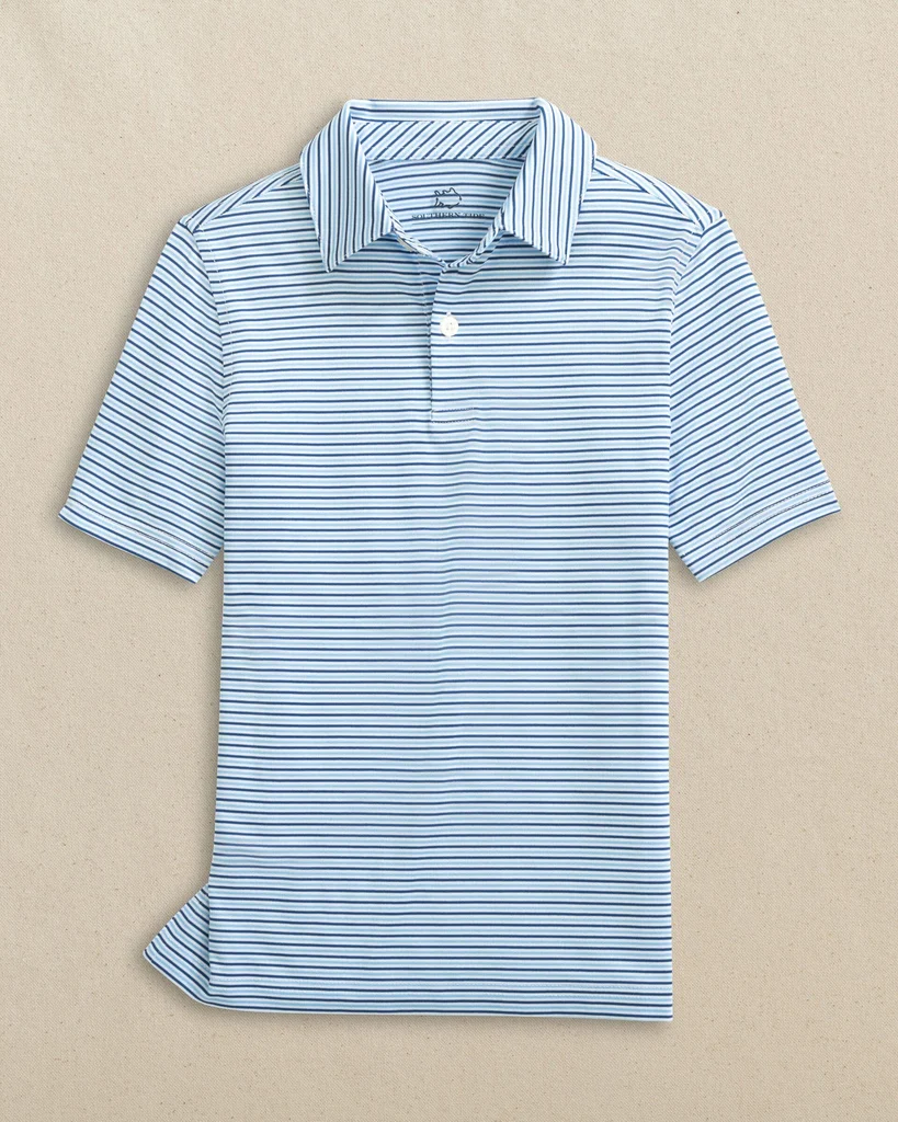Powerful Boys Driver Micro-Stripe Performance Polo Proven