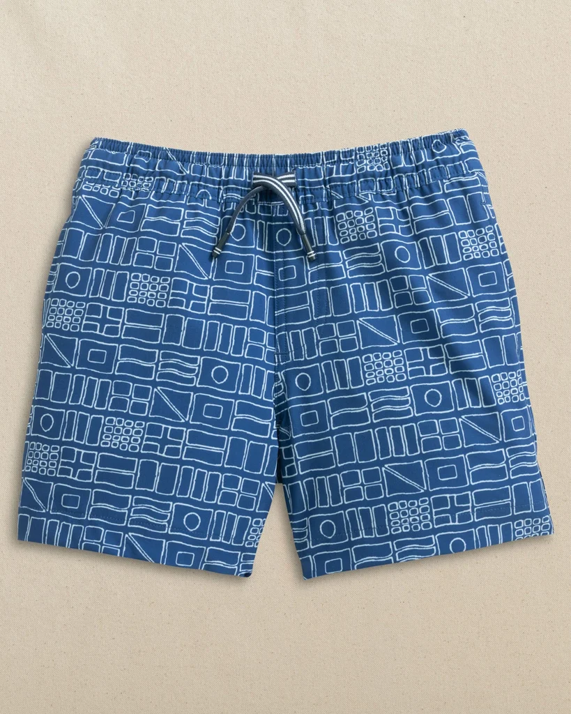 Safe Boys Nautical Flags Swim Trunk Certified