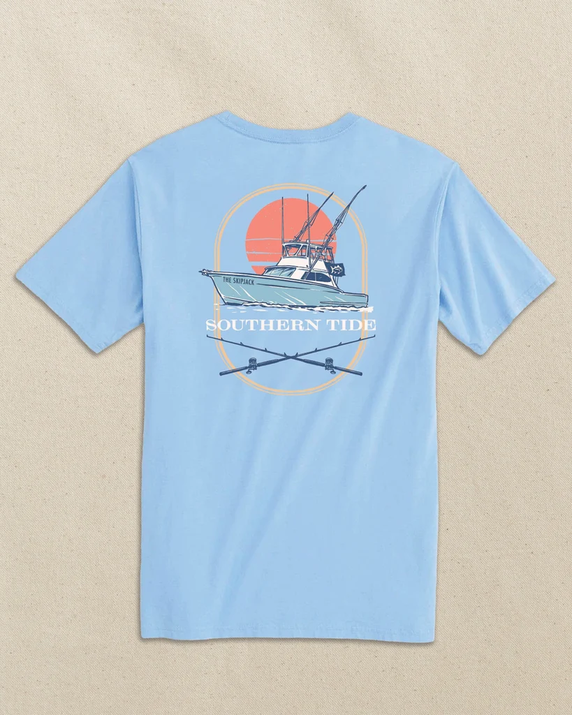 Proven The Skipjack Deep Sea Fishing Boat Short Sleeve T-Shirt Dependable
