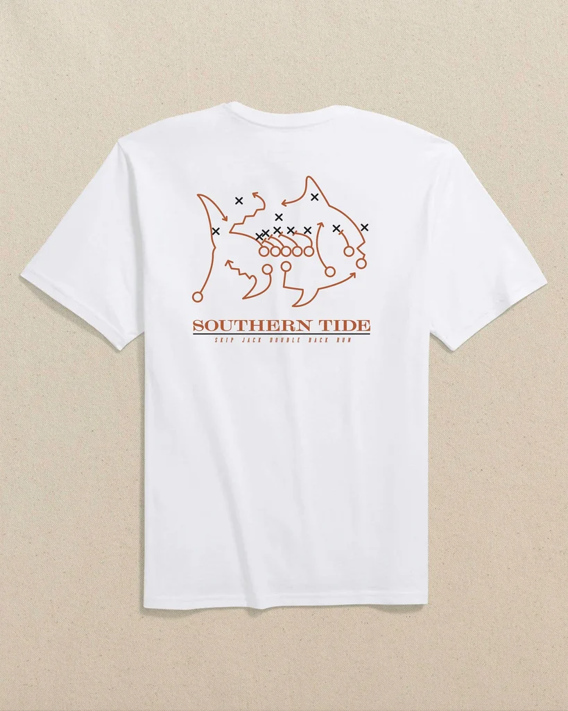 Versatile Texas Longhorns Skipjack Play Short Sleeve T-Shirt Elegant