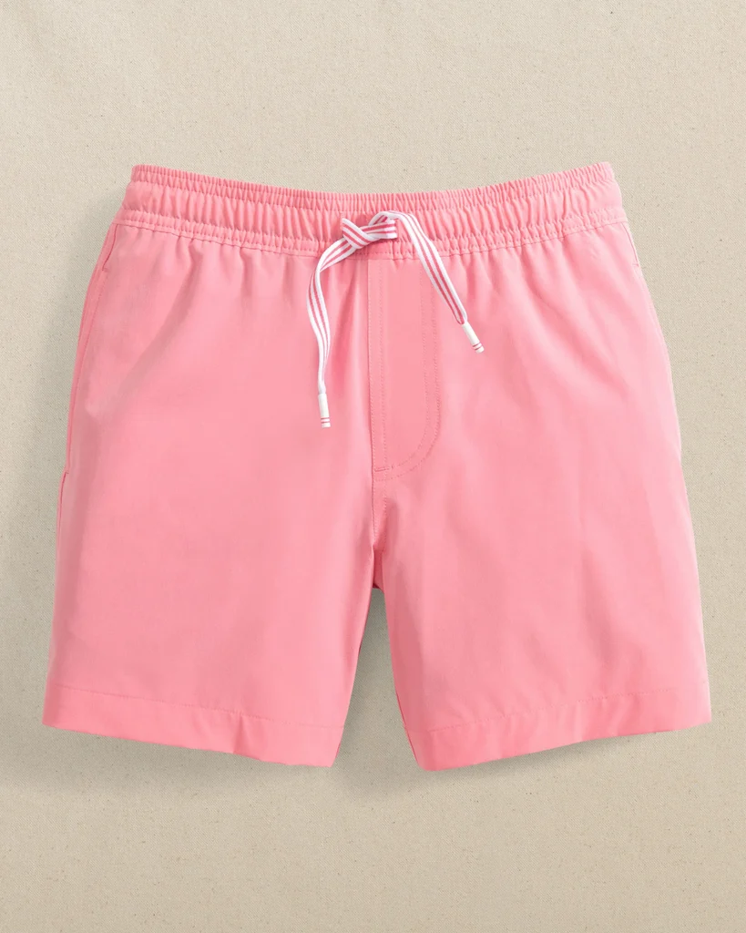 World-Class Boys Solid Maritime Swim Trunk – Sea Pink Elegant