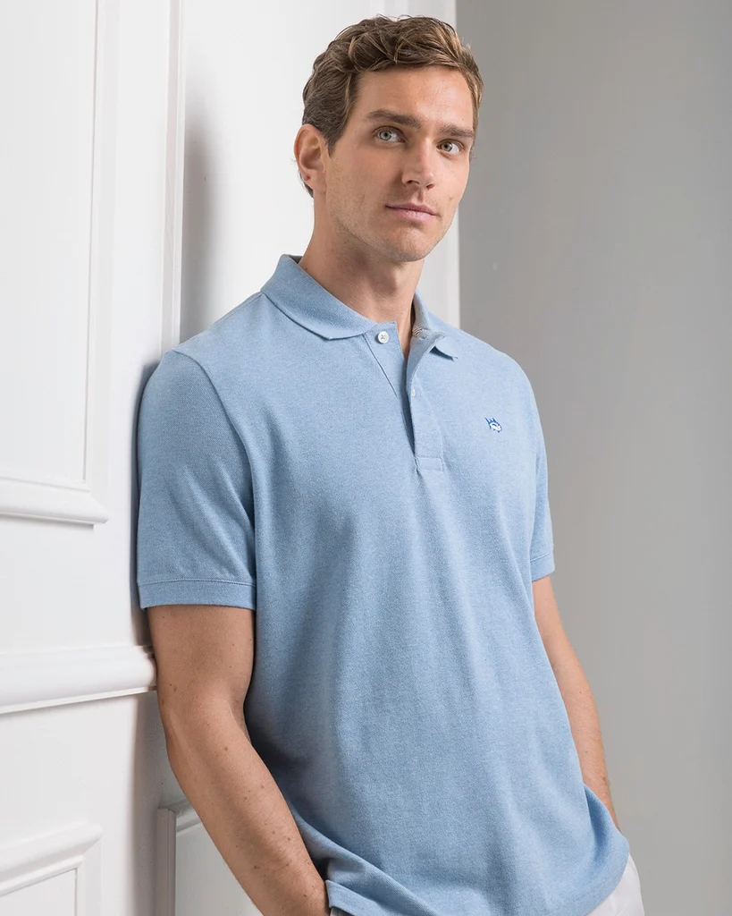 Detailed Heather Skipjack Polo Crafted