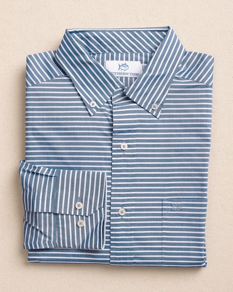 Detailed Salt Tide Stripe Sport Shirt User-Friendly