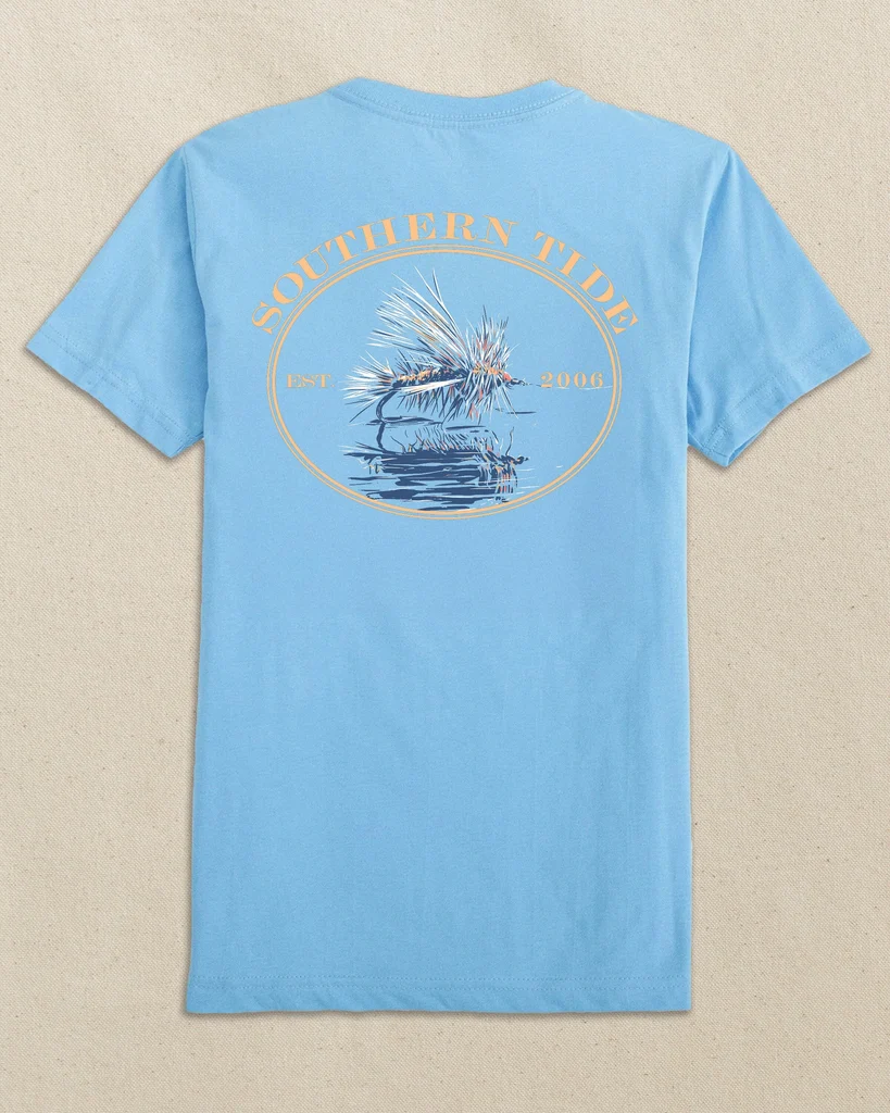 Pure Kids Fly On Water Surface Short Sleeve T-Shirt Powerful