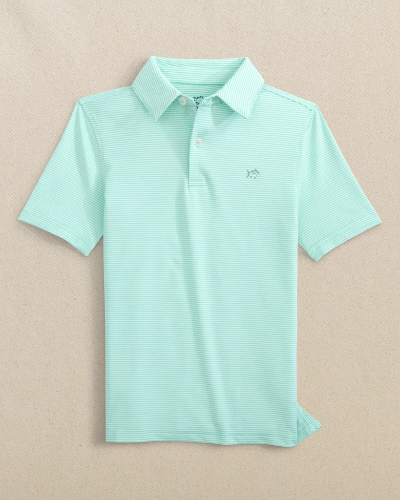 Natural Boys Driver Meadowbrook Stripe Performance Polo – Garden Grove First-Class