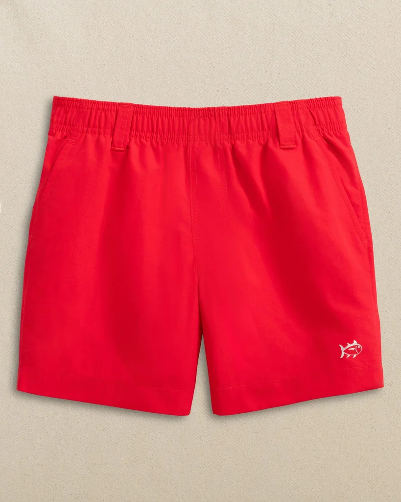 Stylish Boys Shoreline Active Short – Channel Marker Red Excellent
