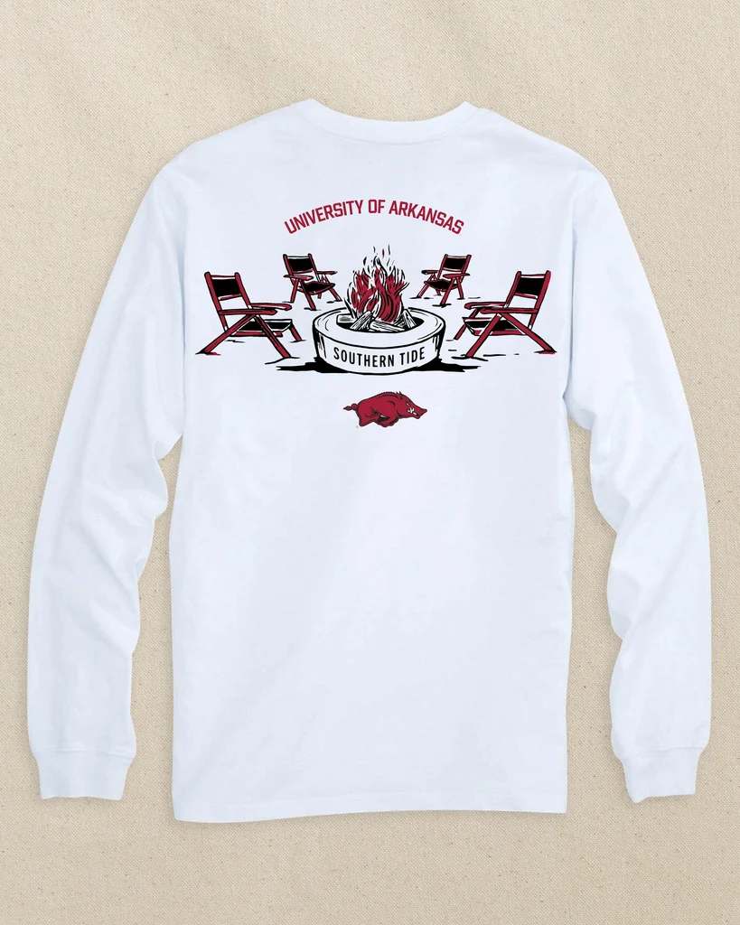 Relaxed Arkansas Razorbacks Gameday Bonfire Long Sleeve T-Shirt Smart