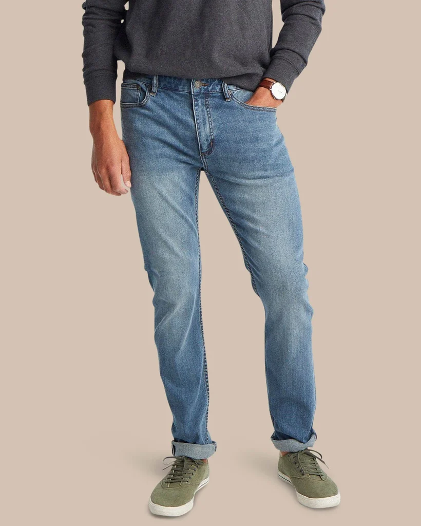 Solid Charleston Denim Jeans Safe