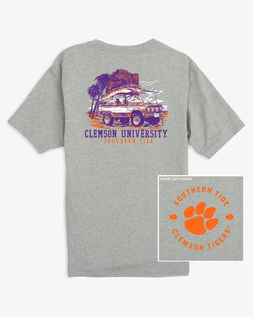 Reliable Clemson Tigers Trophy Catch Heather T-Shirt Original