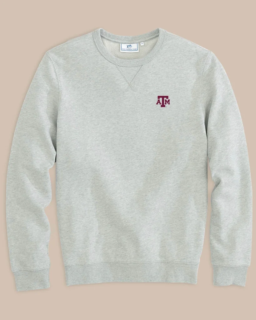Clean Texas A M Aggies Upper Deck Pullover Sweatshirt Organic
