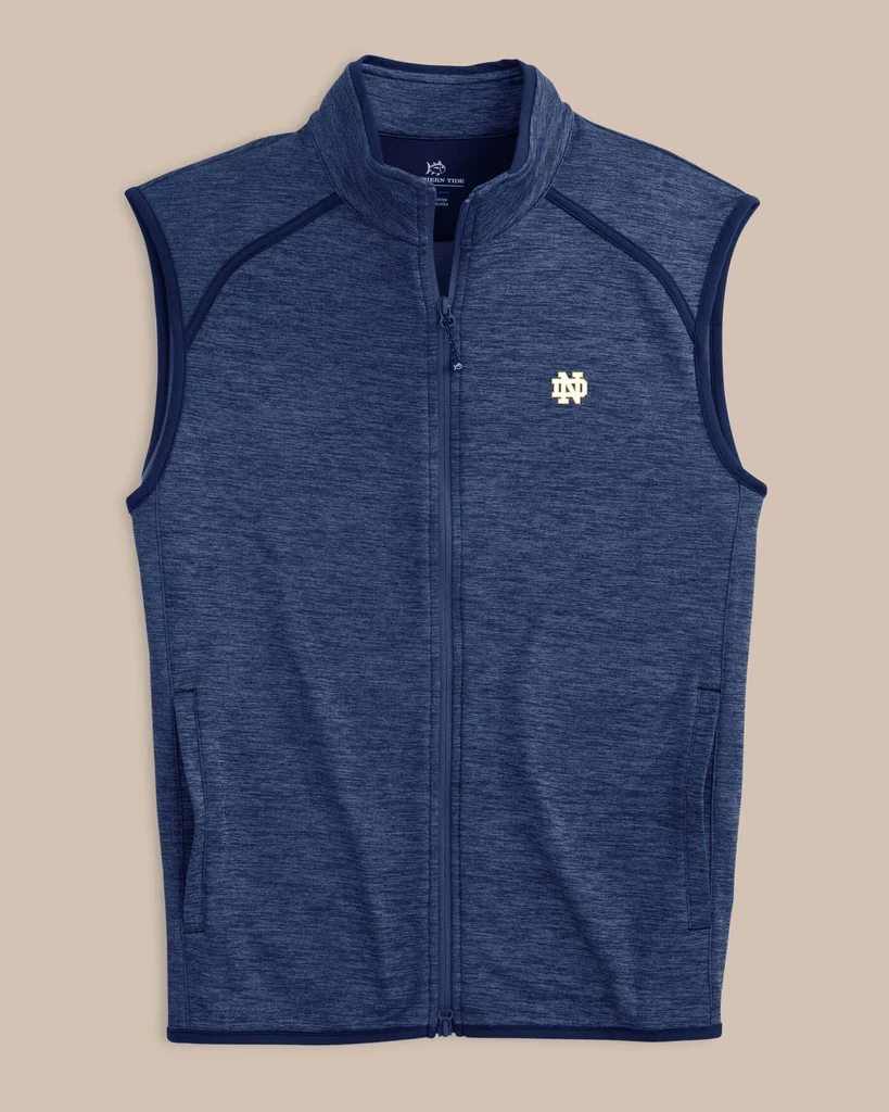 Easy-to-Use Notre Dame Fighting Irish Baybrook Heather Vest Selected