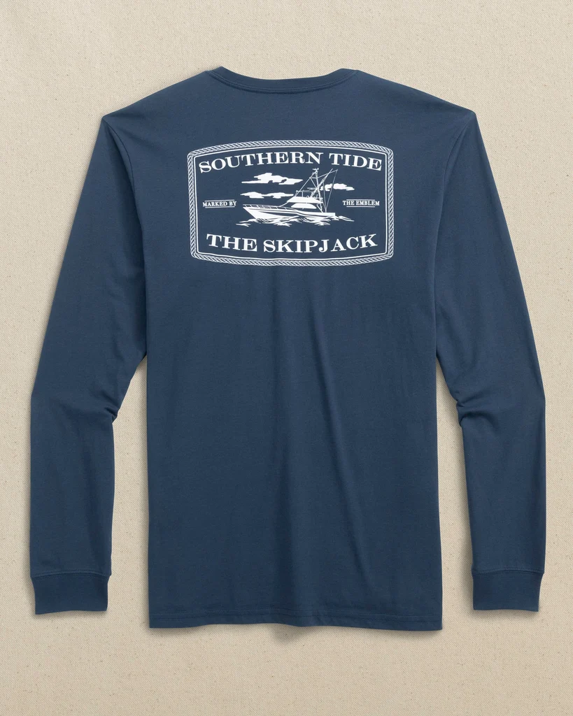 World-Class Retro Skipjack Long Sleeve T-Shirt Minimalist