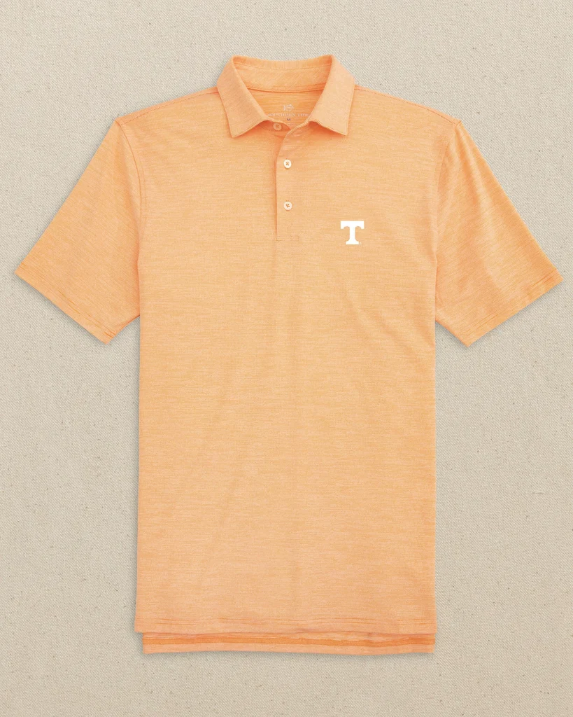 Certified Tennessee Vols White T Driver Spacedye Polo Shirt Sustainable