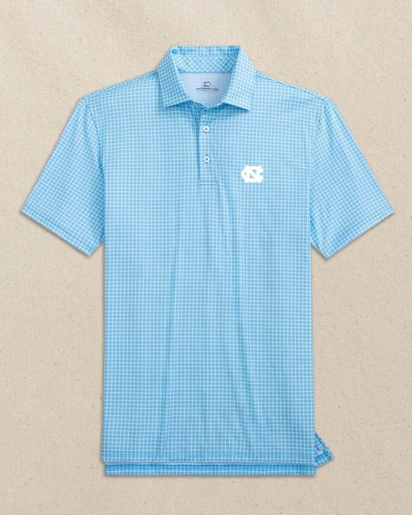 Smooth UNC Tar Heels Driver Dunes Edge Plaid Polo Original Design