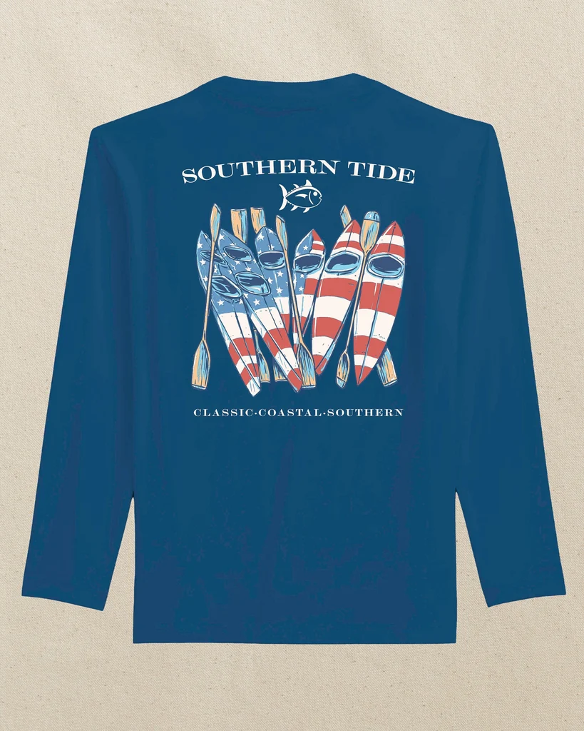 Minimalist Kids Americana Performance Long Sleeve T-Shirt Clean