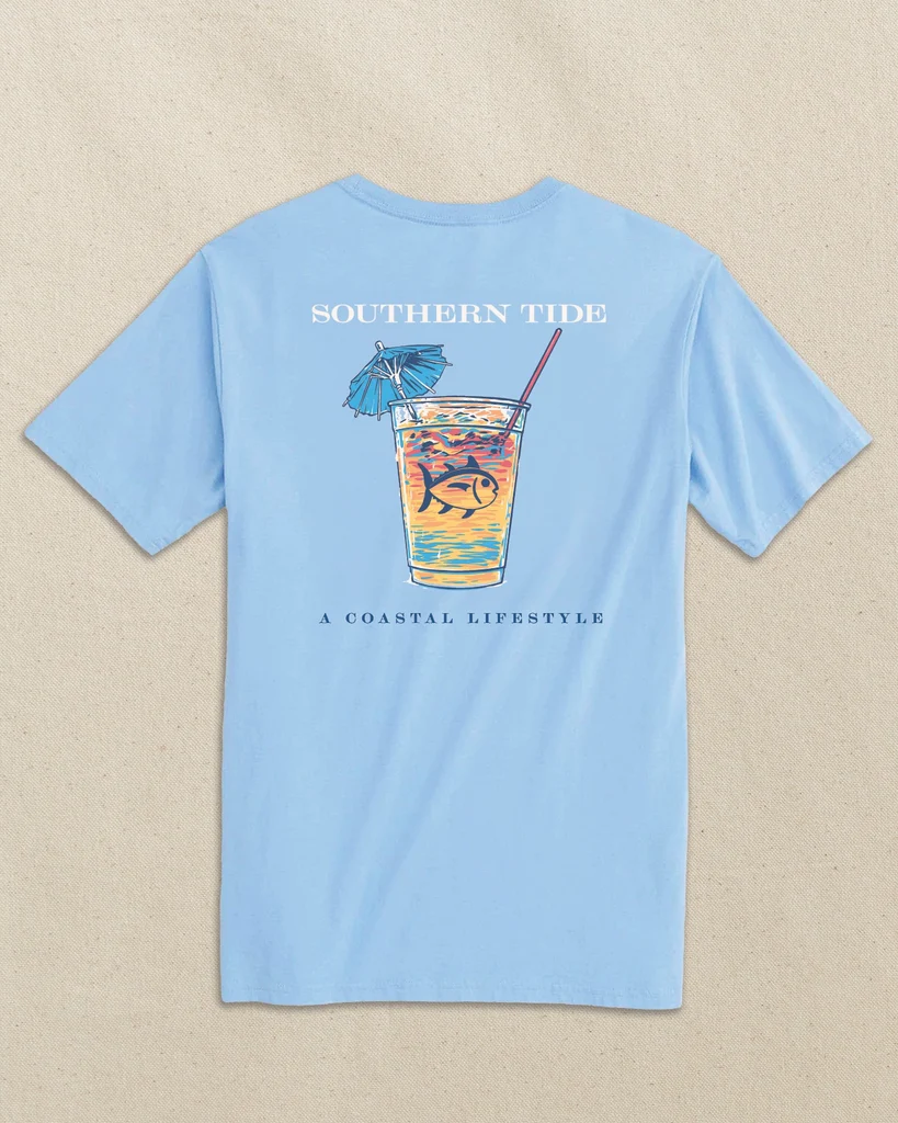 Optimized Skipjack Sunset Cocktail Short Sleeve T-Shirt Crafted