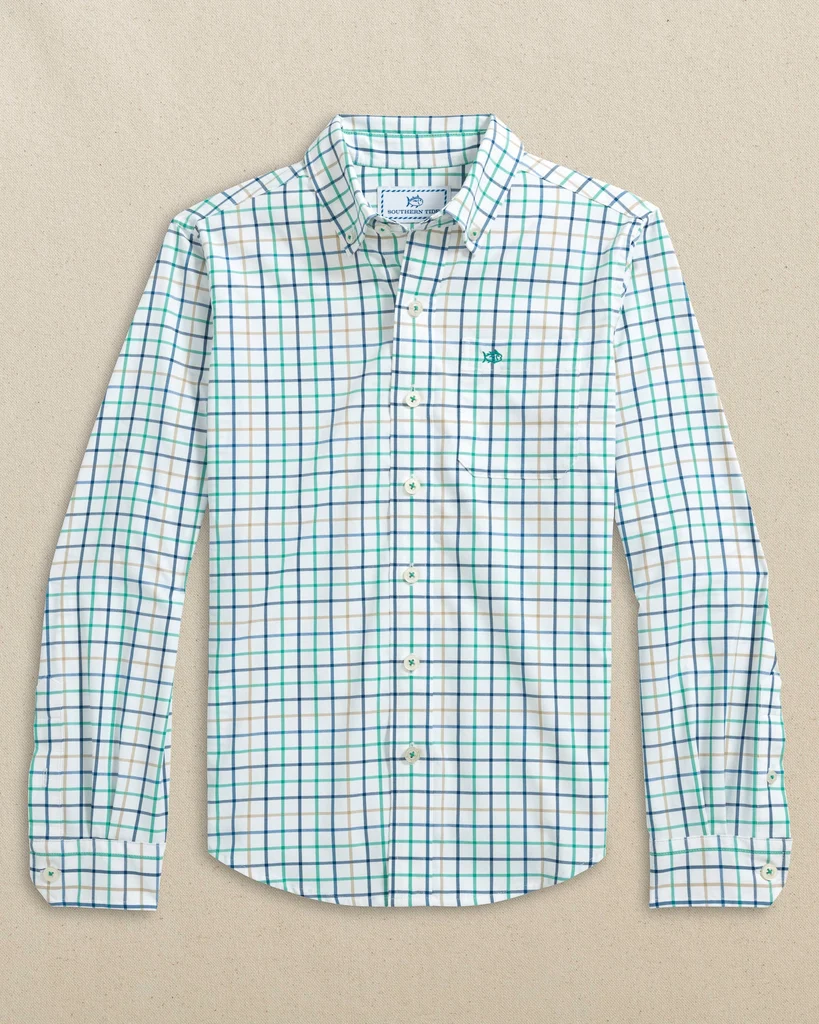 Classic Boys Tradewind Tattersal Skipjack Sport Shirt Flexible