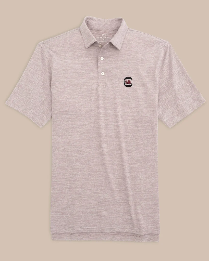 Outstanding USC Gamecocks Driver Spacedye Polo Shirt Detailed