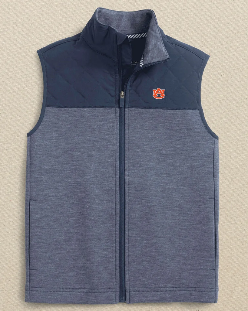 High-Grade Auburn Tigers Boys Waterfront Quilted Vest Powerful