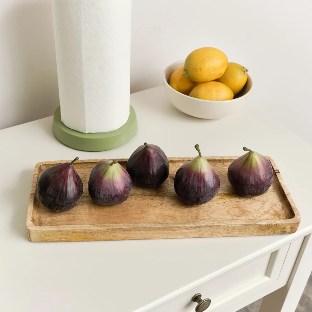 Easy-to-Use Mango Wood Rectangular Decorative Tray – 34.5cm Modern