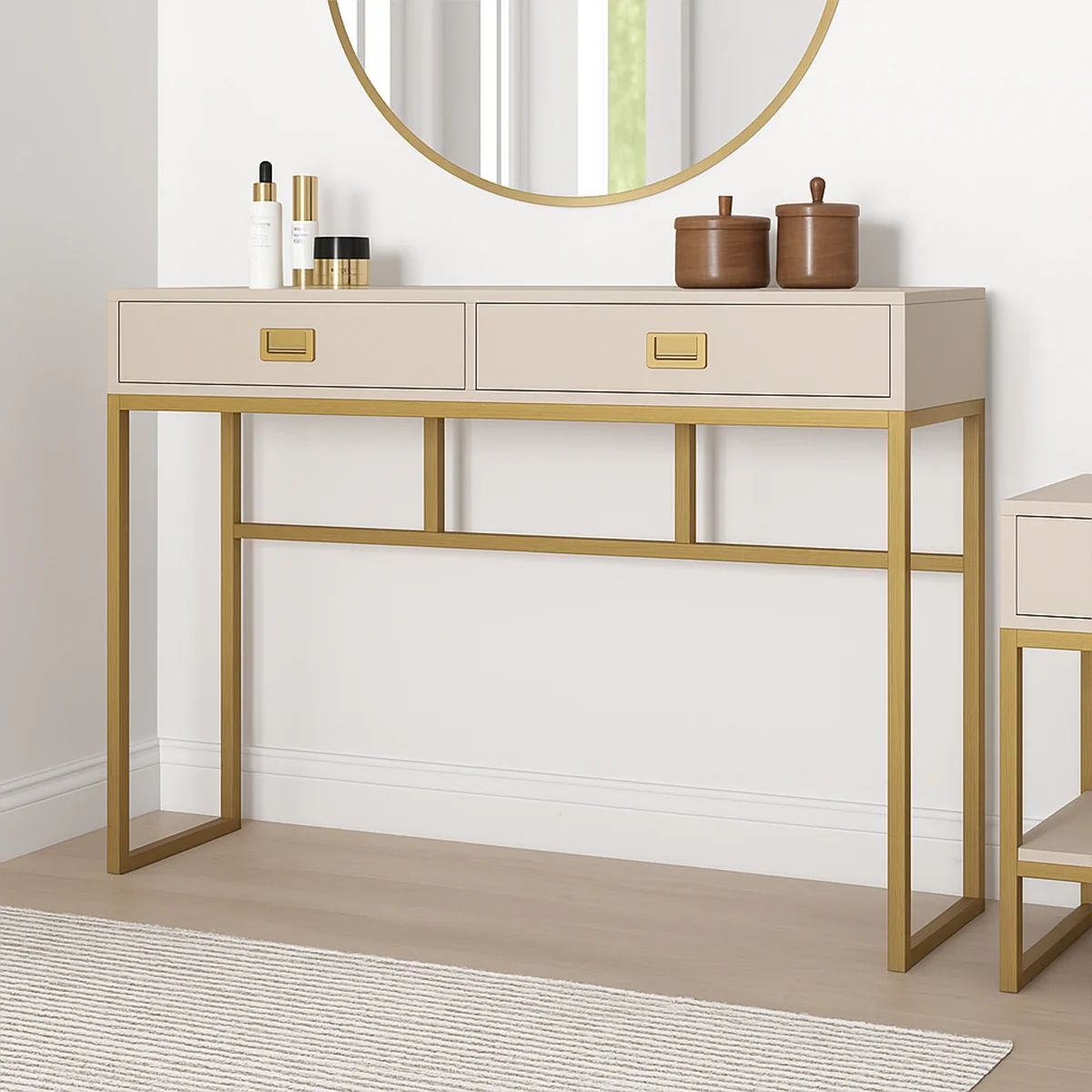 High-End Two Drawer Console Dressing Table – Elle Stone Range Selected