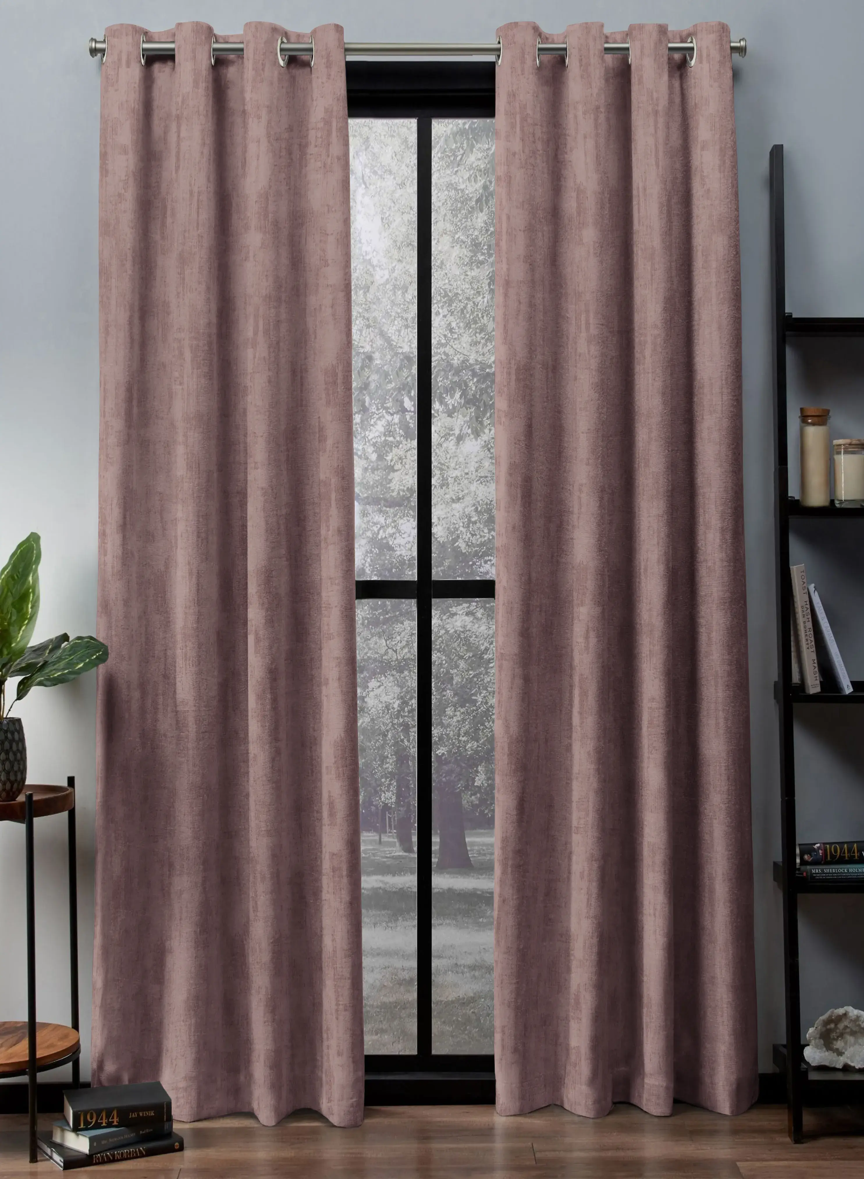 Elite Bling Rustic Vibe Room Darkening Curtains Cotton Pale Brown Set of 2The Guide to Measuring and Choosing Curtains Flexible