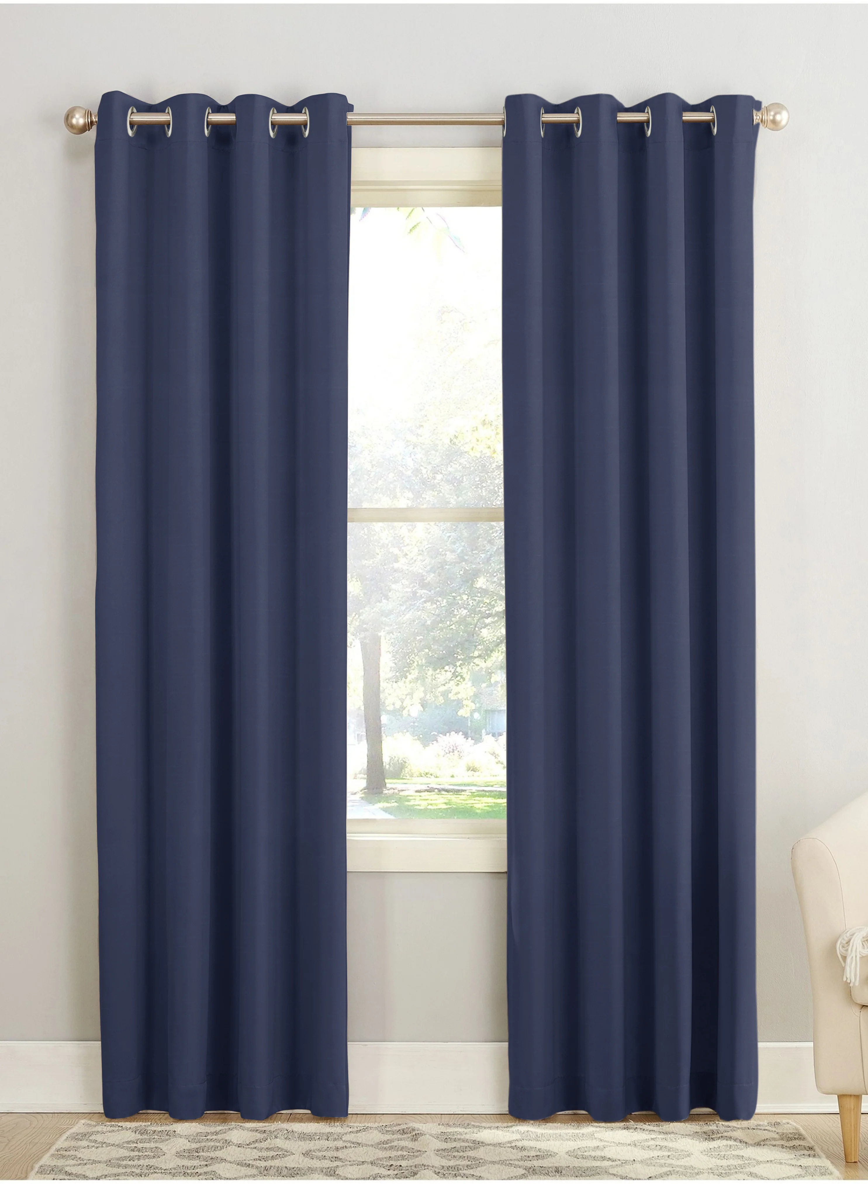 Recyclable Casper Plain Room Darkening Curtains Blue Set of 2The Guide to Measuring and Choosing Curtains Selected